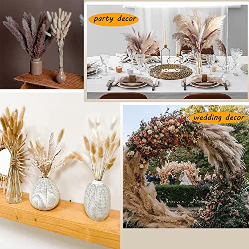 Dried Pampas Grass Decor 110 Pcs Dried Plants,Dried Flowers Natural Pompas Floral For Wedding, Boho Decor , Home, Rustic Party, Baby Shower Arrangement Centerpiece Table Decorations #TOP4