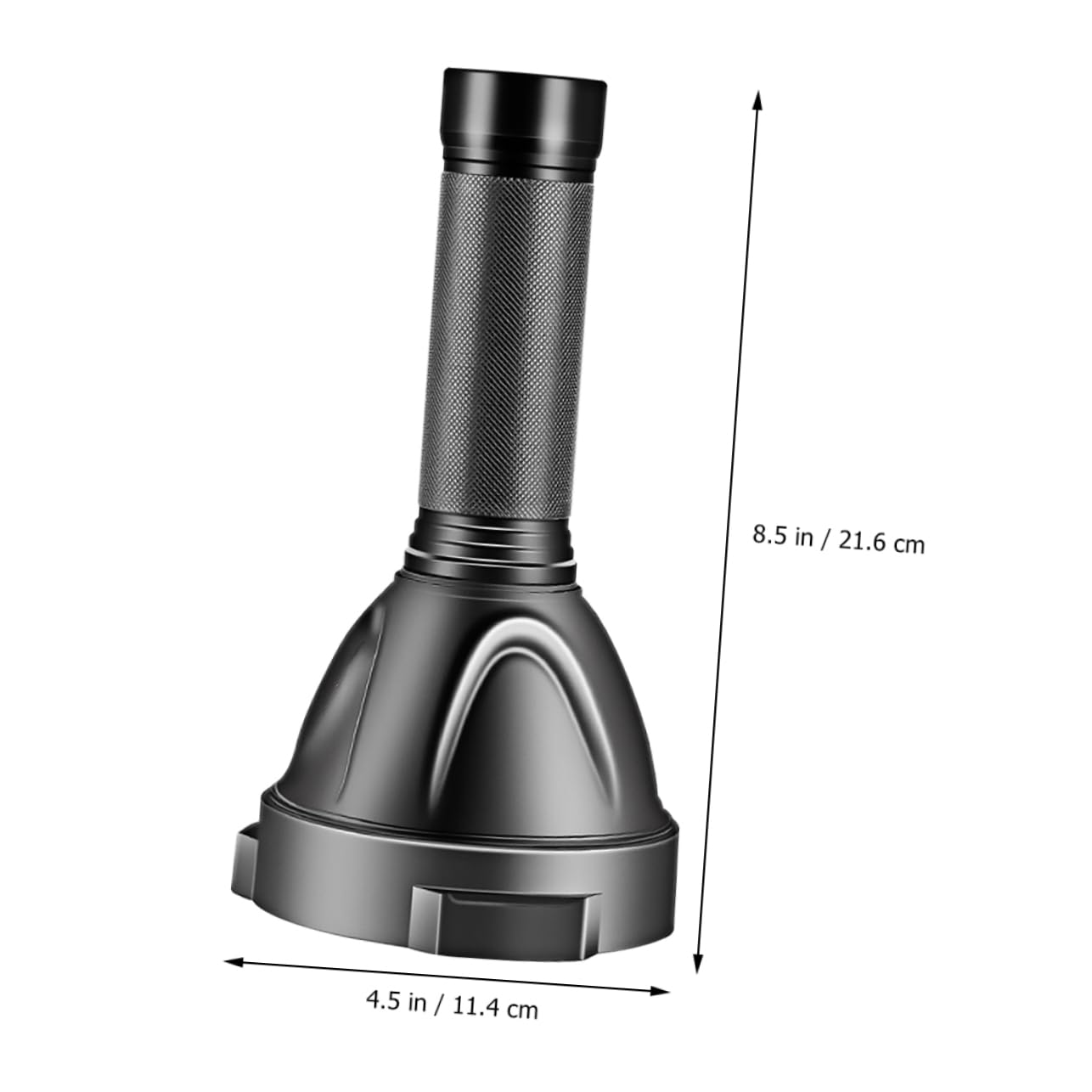 Torcia Elettrica ad Alta Luminosità Ricaricabile in Lega di Alluminio | Capacità 5000mah, Colore Nero, Uso Hiking e Casa, Struttura Antiscivolo e Resistente alle Cadute