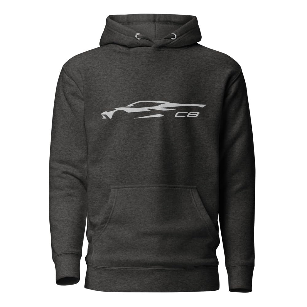 2024 C8 Sports Car bluza z kapturem dla kierowców 8. generacji Vette Drivers niestandardowa haftowana bluza czarna