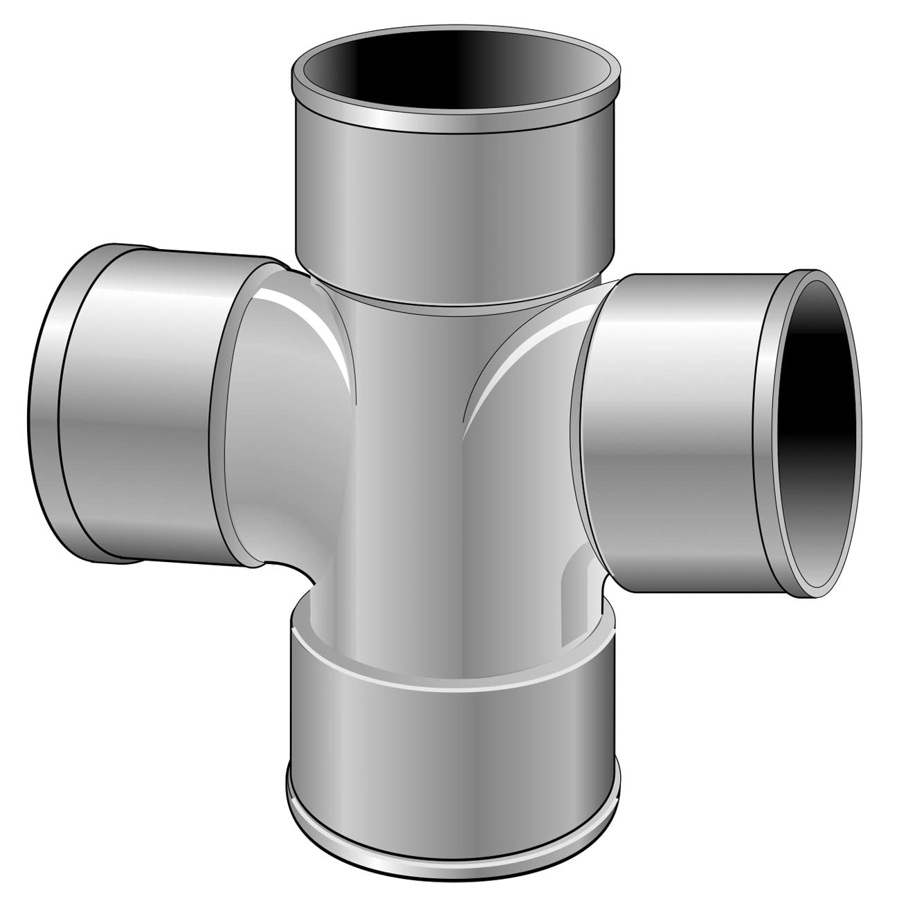 First Plast - Raccord PVC évacuation First Plast - Culotte PVC Double Parallèle 87°30 Femelle Femelle Ø100 FIRST-PLAST