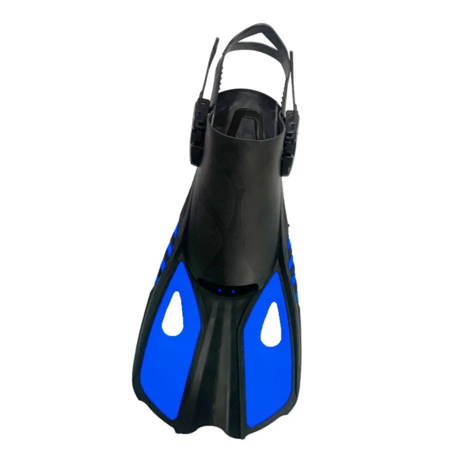 Aletas de Entrenamiento Aletas de Snorkel natación Zapatos Buceo Cortos Ranas Pato Ajustables Silicona Tamaño Viaje Talón Abierto Adulto para Entrenamiento Acuático