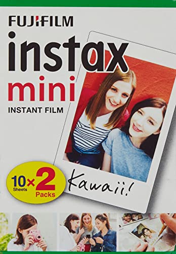 Fujifilm Instax Mini Instant Film Twin Pack (White) - International Version #TOP1