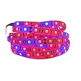 Rojo: Azul = 5: 1, Emisión de Color: Rojo + Azul, Longitud de onda: Rojo 625-660nm; Azul: 440-460nm; Cuttable cada 3 LEDs a lo largo de las marcas de corte, de acuerdo con los requisitos.