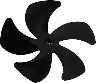 Heat Powered Wood Stove Fan Aluminum 5-blade Fireplace Fan Quiet Operation Wood Burning Stove Accessory for Indoor Use and Camping