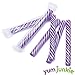 Sweet Spindles Mini Hard Candy Sticks - 50-Piece Jar (Purple)