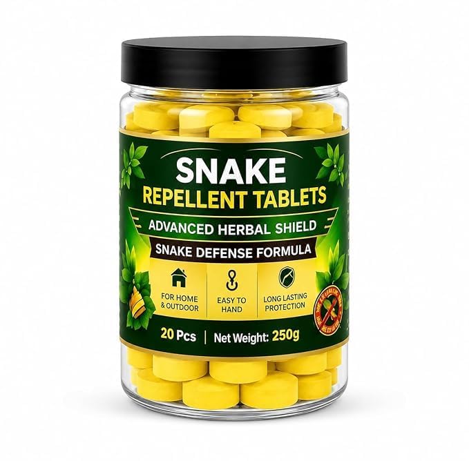 Snake Repellent Tablets | Herbal Snake Away Formula, Indoor & Outdoor Protection, Long Lasting, Easy Placement-image-26