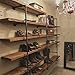 HITOMEN Industrial Iron Pipe Shelves, 3 Set 3-Tier, 28