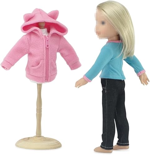 Miniatura 5 de Emily Rose Conjunto de 6 piezas de ropa de muñeca Fashioh de 14 pulgadas; conjunto de pantalones cortos de mezclilla que incluye sandalias más