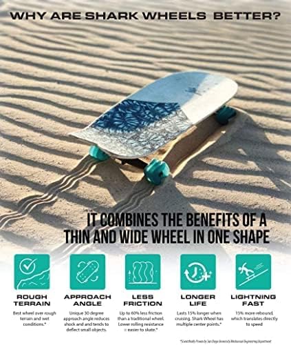 Miniatura 6 de Shark Wheel Fórmula ADN de alto rendimiento, ruedas de skate, ruedas de skate longboard, ruedas de patineta Cruiser, ruedas de skate Surf Street,