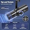 TONOR Dynamic Podcast Microphone for Studio, Cardioid XLR/USB Mic, AI Noise Cancellation, Tap Mute, 3.5mm Headphone Jack for Monitoring, Volume Control, Microfono with Desktop Stand, Black, TD510 AIR #2