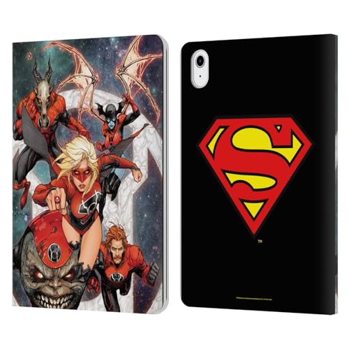 Étui portefeuille en cuir compatible Apple iPad Air 11 Supergirl