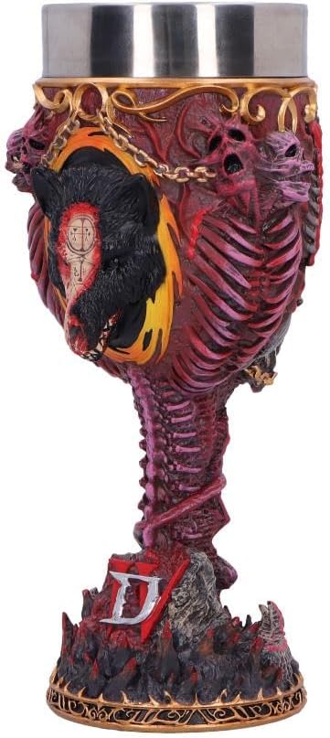 Nemesis Now Diablo IV Mephisto Goblet, Dark Fantasy Drinkware, Collectible Diablo IV Merchandise and Gifts