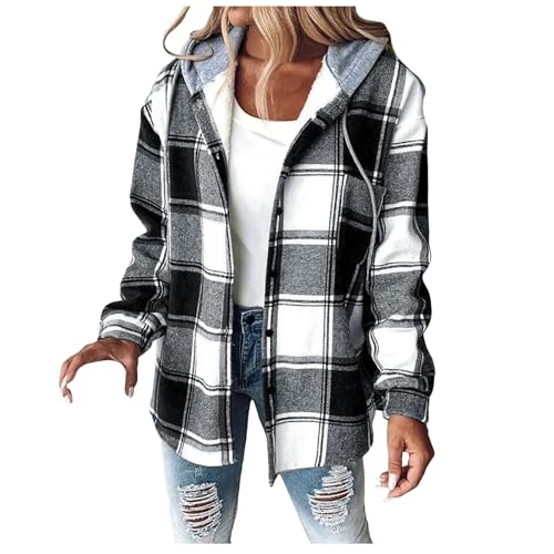 Manteau à carreaux pour femme idéal pour les sorties citadines et les week-ends