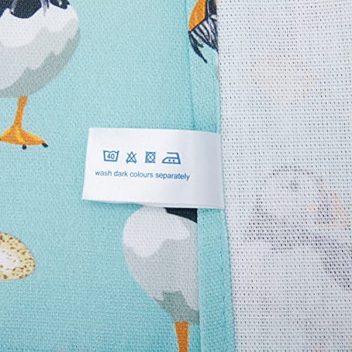 Samuel Lamont Puffins Cotton Tea Towel, Blue, 48.26 x 73.66 cms - Image 4