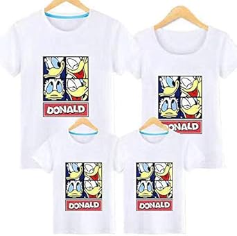 Amazon Q1 15 親子t Shirt ディズニー Tシャツ 親子tシャツ ペアルック Tシャツ ドナルドダック Tシャツ 親子 ペア 男の子 女の子 親子服 半袖 キャラクタ Tシャツ カットソー 通販