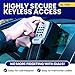 KeyGuard SL-591 Car Window Punch Button Lock Box, Black- Portable Key Storage Vault LockBox Fits House Keys, Car Keys, Fobs, Credit Cards/IDs + | Rideshare Keypad Safe Box, Digital Push Button Lock