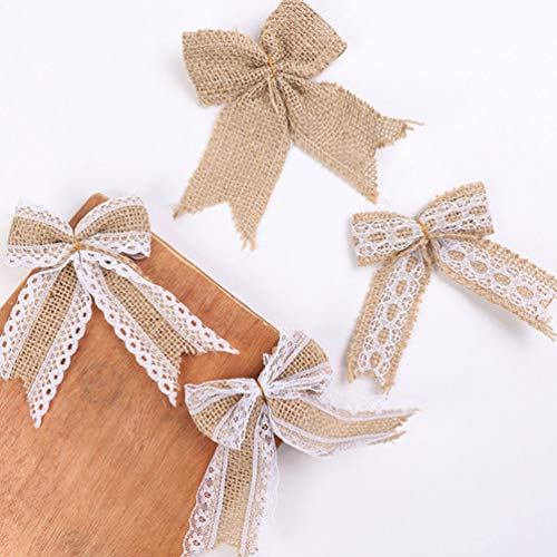EXCEART 17 Pcs Rolos de Serapilheira Fita Curva- Nó Definir Rústico Tecido de Juta Guita Hemp Corda