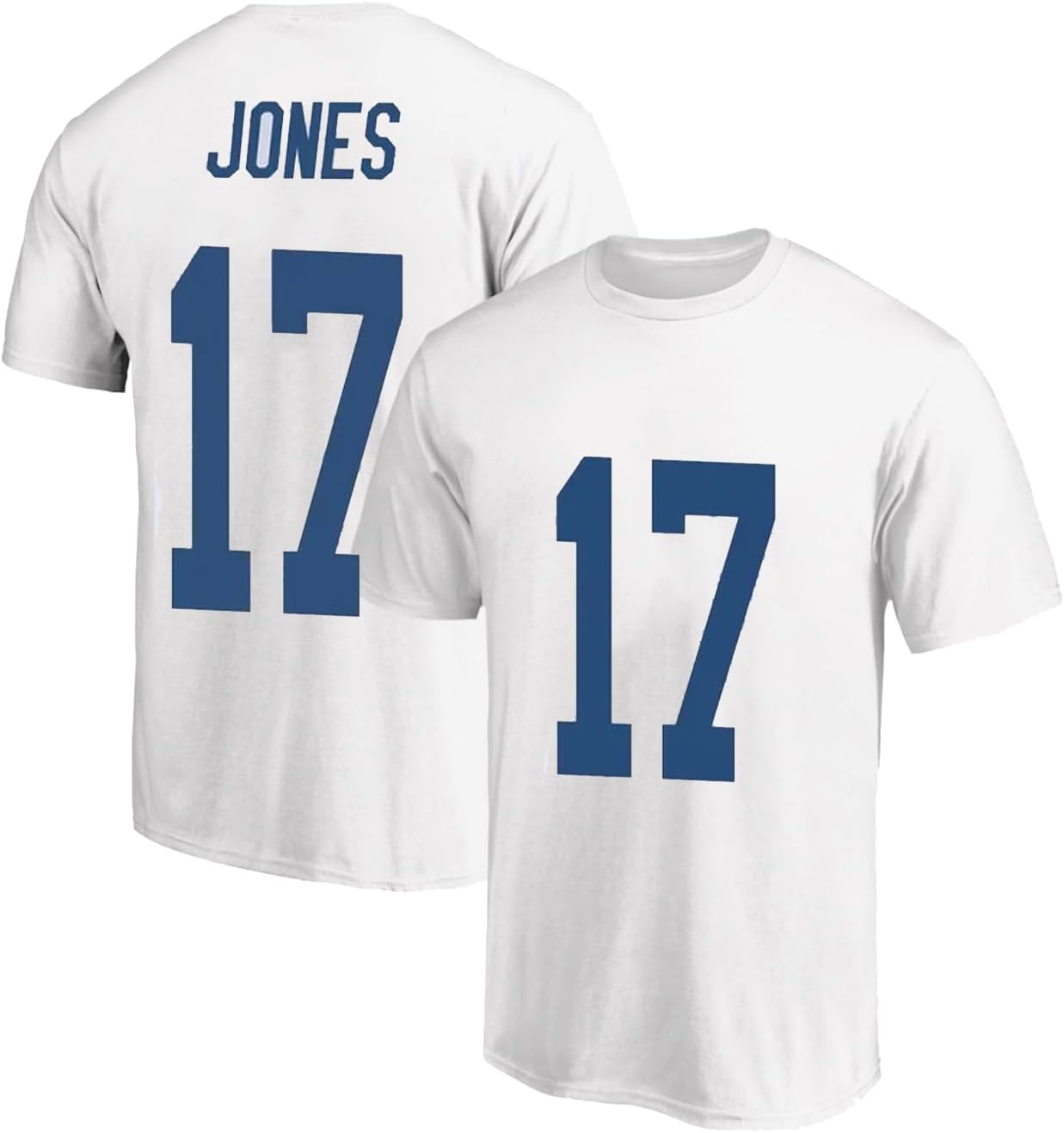 Daniel Jones #17 Indianapolis Indy Football T-Shirt Cotton Jersey