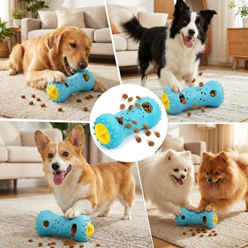 Qoosea Juguete Interactivo para Perros Alimentador Lento para Perro, Juguete Inteligente para Perros Bola de Rompecabezas con Dispensador de Golosinas, Juguete para Perro Pequeños Medianos Grandes - imagen 7