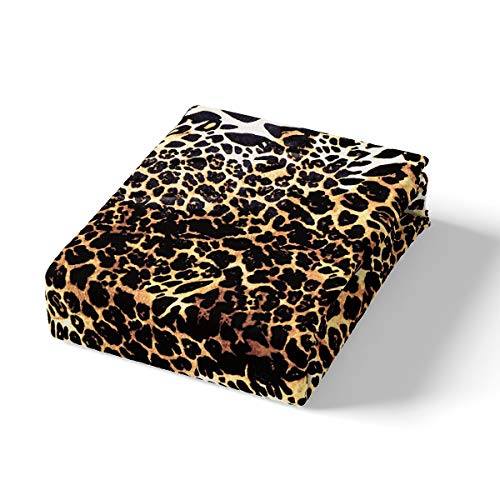 Loussiesd Leopard Print Duvet Cover Safari Cheetah Print Bedding Set for Kids Girls Women Ultra Soft Wild Animal Theme Comforter Cover Wildlife Style Decor Bedclothes 3Pcs Super King - Image 3