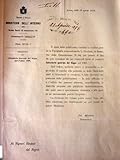  MINISTERO DELL\'INTERNO Direzione Generale dell\'Amministrazione Civile. Oggetto: CALENDARIO GENERALE DEL REGNO PER L\'ANNO 1898. Ai Signori Sindaci del Regno Pel Ministro BERTARELLI