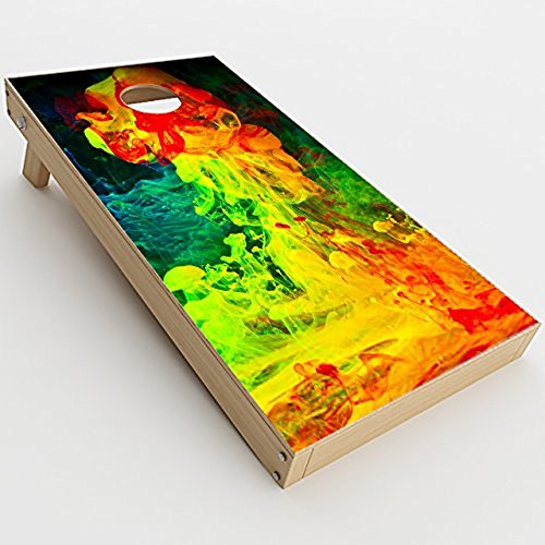 Skin Decal Vinyl Wrap for Cornhole Game Board Bag Toss/Smoke Cloud Colors