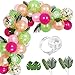 WTpin 83 Pièces Décoration Anniversaire Tropicale Kit, Kit de Guirlande de Ballons Tropicaux, Balloon Garland kit, pour les Décorations de Fête D'anniversaire à Thème Tropical