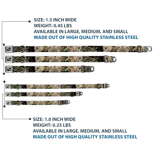 Collier pour chien Buckle Down boucle métallique rigide imprimé de luxe - 4