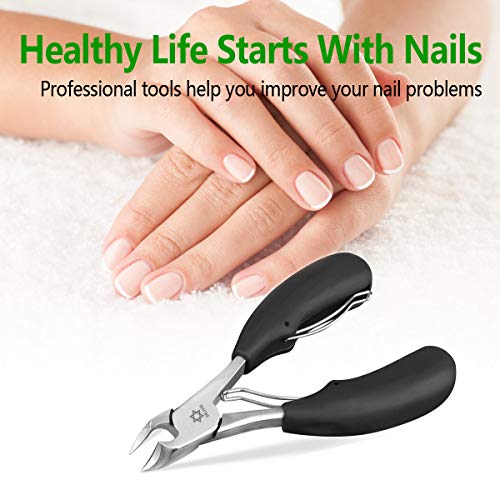 Podiatrist Toenail Clippers，Professional Ingrown Or Thick Toe Nail Clippers For Men & Seniors ，Toe Clippers Podiatrist Tool Pedicure Clippers Toenail Cutters Nipper Precision Diabetic Toenail Clipper #TOP1