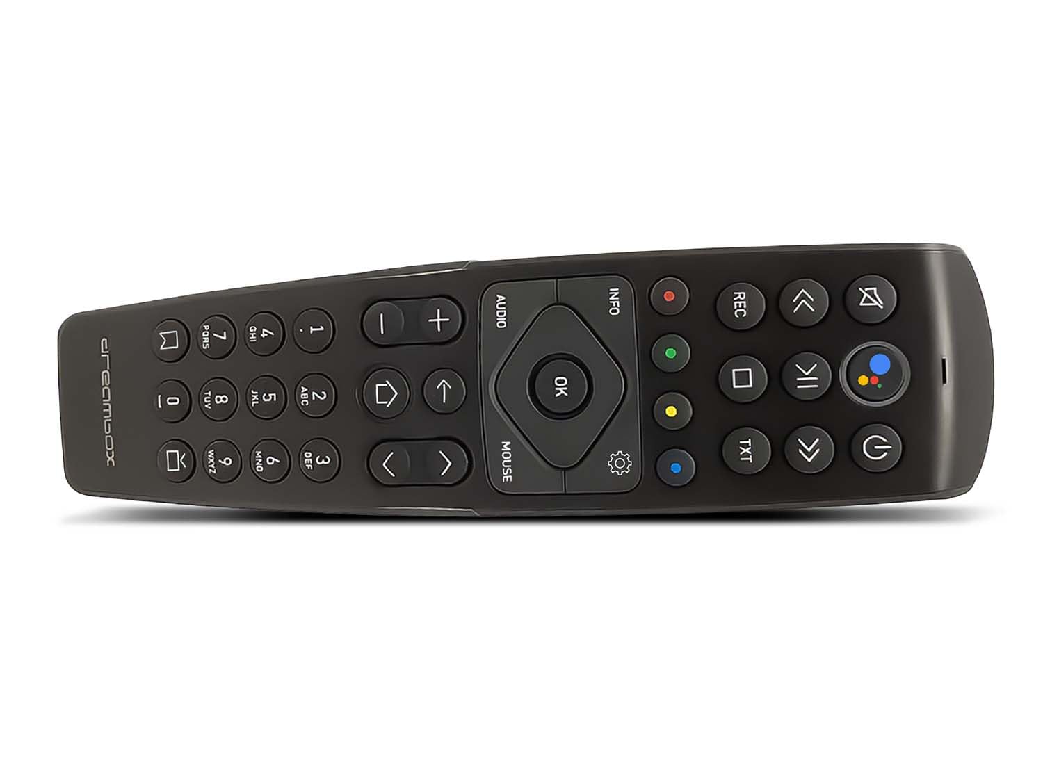 Dreambox Play UHD Android TV Box Schwarz | 4K HDR Media OTT-Player mit AV1, HDMI 2.1, Bluetooth 5.1, Dual-WiFi, Android 11 | Kompakt & leistungsstark – inkl. BT RC20 Remote