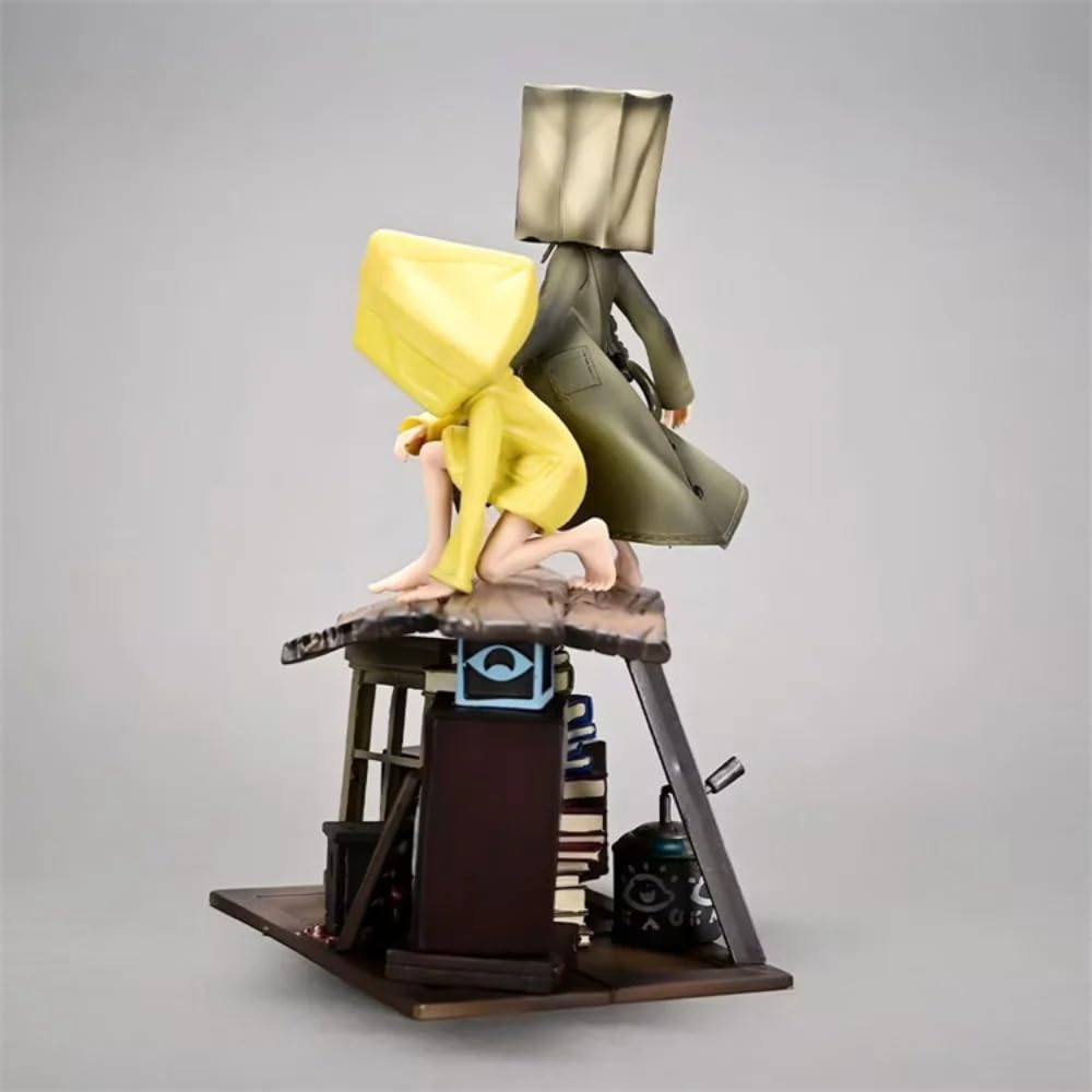 Little Six & Mono Figura - 22 cm Horror Adventure Scene Statue, Modello Personaggio da Collezione