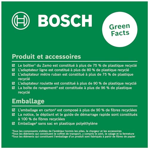 Set télémètre laser Bosch Zamo 25 affichage LCD - vue 5