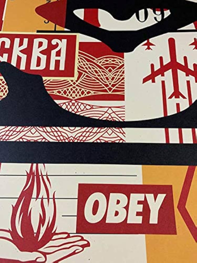 Amazon.co.jp: ポスター オベイ Obey Face 02 /Shepard Fairey