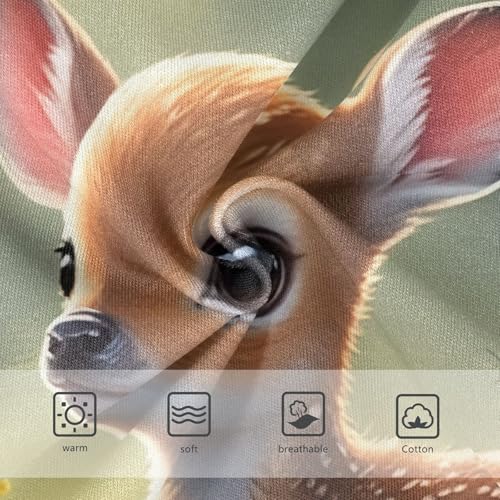 Toddler Underwear Custom 2t Cotton Girl Panties Cute Bright Kids Briefs Undies Cute Deer Sunlit Wildflower3