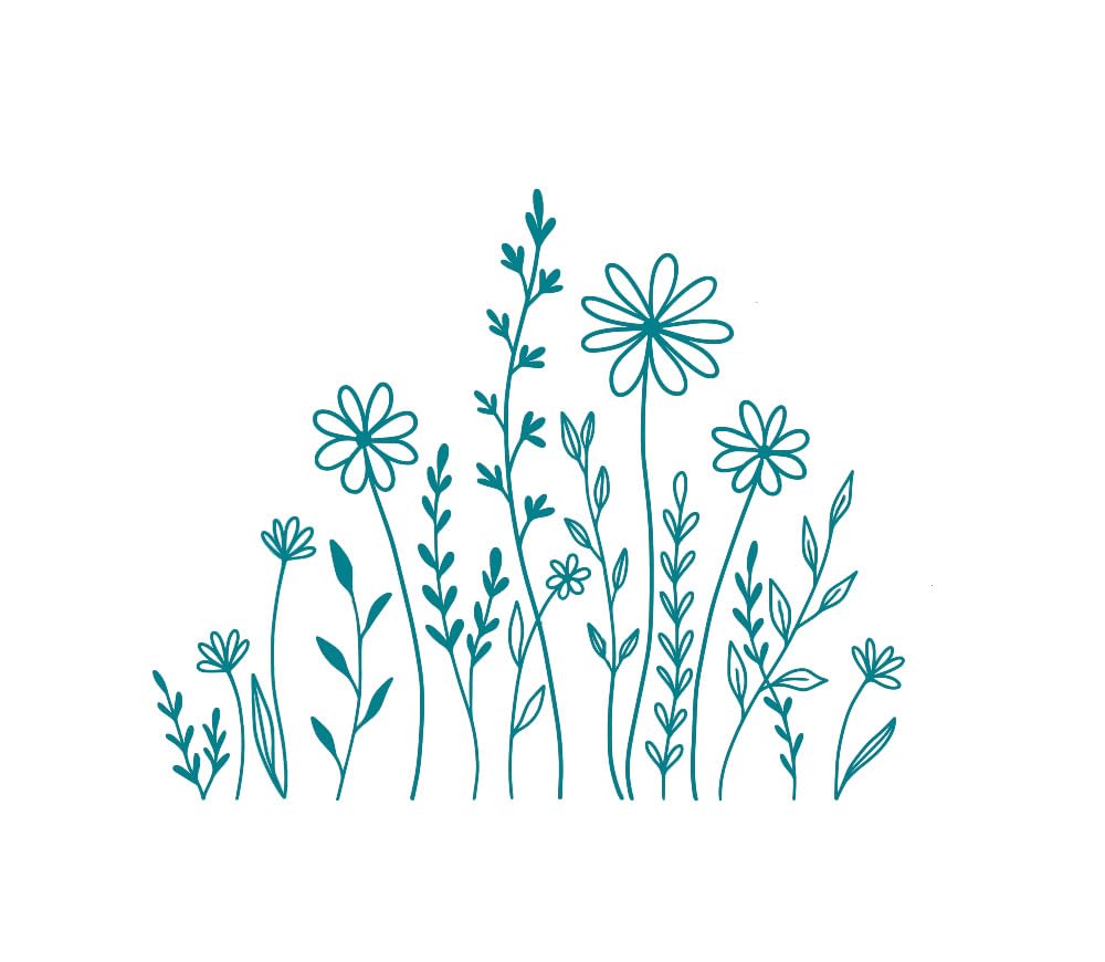 Wildflowers Car Decal, Wildflower Boho Car Decal, Plant Lover Gift Idea, Botanical Leaf Sticker, Bumper Stickers, Car Sticker, Decor Sticker,