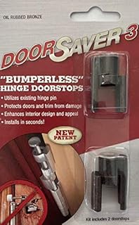 DoorSaver 3 Bumperless Hinge Door Stop 2-Pack in Oil Rubbed Bronze