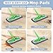 Reusable Dry Sweeping Cloths Microfiber Wet Pads Refill Compatible with Swiffer Sweeper Mop, Machine Washable Sweeping Mop Pads for Use on All Sealed Floors - Stone, Hardwood, Laminate & Tile (6 Grey)