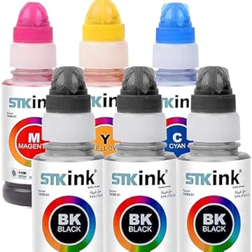 6x Tinta Stkink Para Impressora L220 L355 L365 L375 L380 L395 L396 L800