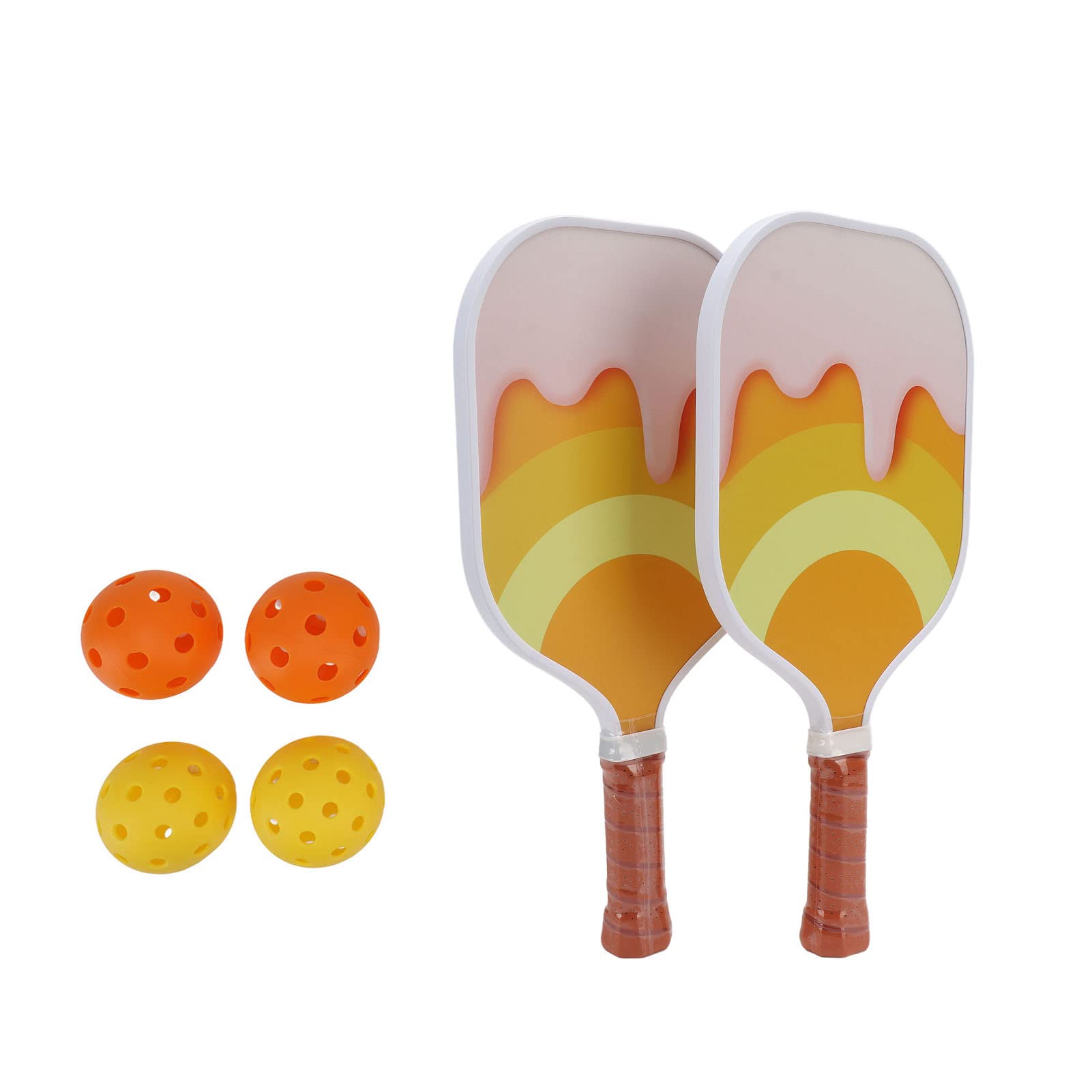 Set di Palette con Sfera in Fibra di Vetro, Impugnatura Morbida in Polipropilene, Palette Portatili Leggere in Fibra di Vetro con Borsa