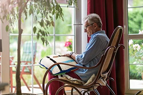 2-Sided Fidget Sensory Blanket for Adults with Dementia 19.5x19.5". Activities Pad to Aid Alzheimer's, Autism, Asperger's Improve Memory. Detachable Gadgets, Laces, Zipper for Seniors & Children