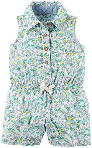 Carter's Baby Girl Collection Floral Romper, 18 Months