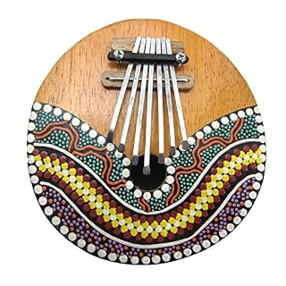 WPHGS Kalimba thumb piano 7 clés coquille de noix de coco pouvant être peinte DIY Peinture Random motif doigt piano… - Les Beatles, Paul McCartney, John Lennon, RIngo Starr, George Harrison