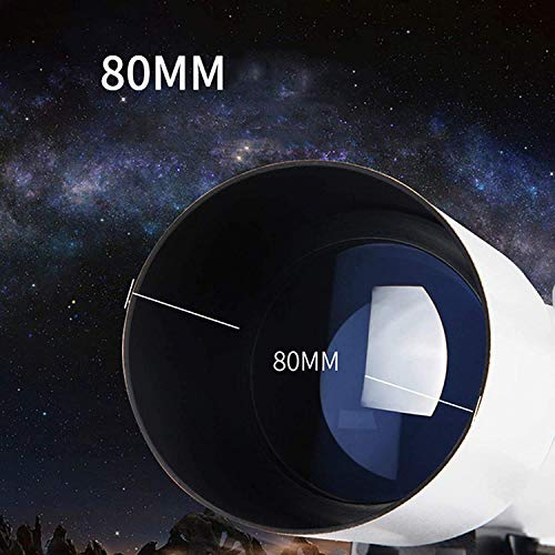 SEESEE.U Adult Kinder Teleskope für die Astronomie, 80mm Refraktor Teleskop mit Stativ & Finder Scope, Low Light… – Bild 4