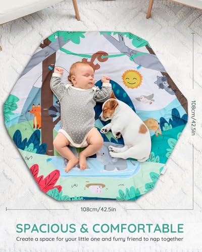 Variante de Lilian&Gema gimnasio para bebe 108×108 cm