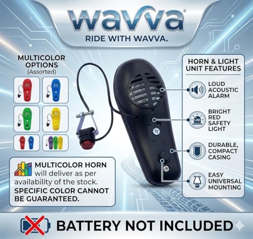Image of Wavva XC 200B Cycle Horn Bicycle Bell Loud Sound On Handlebar Universal Size. Only Quality Material (Multicolor) (XC 200 B)
