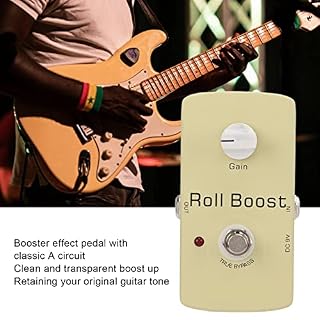 Caiqinlen Clean Boost Up Pedal, Effets de Guitare électrique à Circuits Classiques avec Lampe de Poche LED pour Guitares - Les Beatles, Paul McCartney, John Lennon, RIngo Starr, George Harrison Caiqinlen Clean Boost Up Pedal, Effets de Guitare électrique à Circuits Classiques avec Lampe de Poche LED pour Guitares – Image 2
