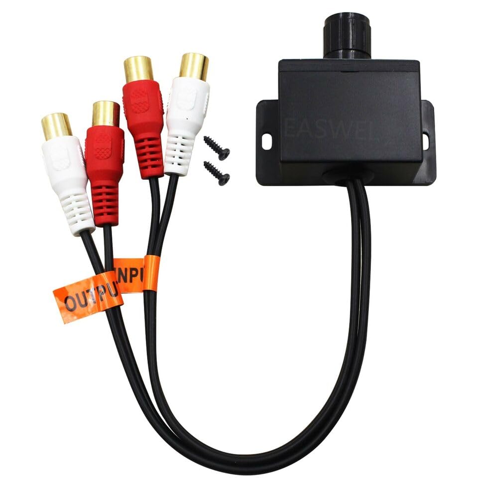 PAC Audio RCA Inline Signal Line Level Remote Volume/Gain Sub Controller LC-1