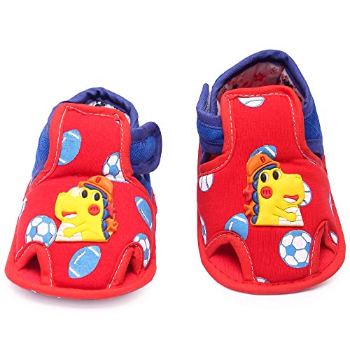 Image of Unisex Baby Boys & Girls, Infant Sandal for Newborn, First Walking Baby Sandal (6-9 Months) Navy Blue