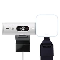 Logitech Litra Glow Luce LED Streaming Premium - Grafite Brio 500 Webcam Full HD Correzione Luce