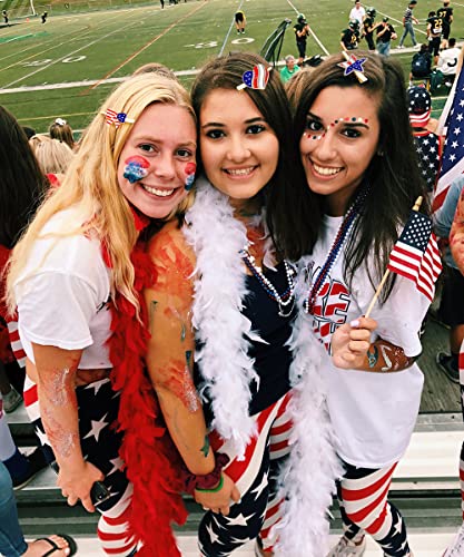 American Flag Hair Clips 4Th Of July Patriotic Hairpin For Women Rhinestone Heart Star Hair Barrettes Independence Day Hair Accessory Gifts #TOP3